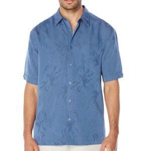 BIG AND TALL TWO-TONE FLORAL SHIRT